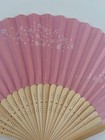 Japanese  Sakura Dance Hand Held Folding Sensu Fan Pink Cherry Blossom