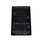 Honoring Mom - Remembrance Day Engraved Memorial Poem Card Comfort Gift Keepsake