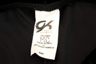 Gk Elite Black Bar Shorts Axs Adult Xs Gymnastics Dance Cheer Booty Velour