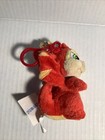 2002 Neopets Scorchio Plush Plushie Keychain Red Dragon 4 