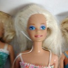 Lot Of 3 Vintage 1966 Mattel Barbie Dolls Made In Malaysia Clothes No Shoes