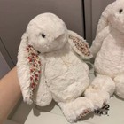 Jelly Cat Blossom Bashful Bunny Plush Rabbit Sitting Height 31cm Cream