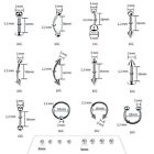 118pcs Piercing Kit For All Body Piercings Stainless Steel Piercing Jewelry 14g