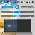 100watt Bifacial Solar Panel 12v Mono Home Pv Power Off-grid Boat Power Werchtay