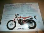 Vintage  1980 s Yamaha Motorcycle  Brochure Tw200