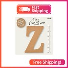 Plaid Unfinished Wood Letter  5  Wooden Surface Perfect For Diy Arts And Crafts 