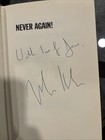 Signed   Never Again By Rabbi Meir Kahane  First Edition 