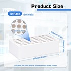 Biologix 10 Pack Cardboard Lab Tube Storage Racks  50-wells Lab Tube Racks