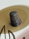 1890 Antique Scrolls Sterling Silver Thimble -   size 8  Ketcham   Mcdougall 