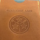 Western Federation Of Miners Membership Card Holder Leather Union Made Mining