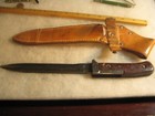 Original Czech Vz58 Bayonet W  Leather Scabbard Vz Fighting Knife