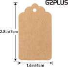 100 Pack Kraft Paper Gift Tags With String  2 8 X 1 6 Inch Blank Labels