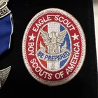 Bsa Eagle Scout Boy Scouts Of America Medal Pin   Patch Set With Case
