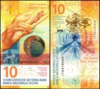 2017 Switzerland Swiss 10 Francs P-75 New Unc Banknotes