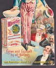 Uncle Sam 1899 Wheatlet Cereal Lockport Ny Nations Die-cut Victorian Trade Card