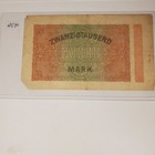 1923 Germany 20 000 Mark Bank Bill Note Currency Condition Rough