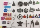 Scrapbooking Embellishment Charm Lot 250 Pieces Mostly Metal Pieces Some Plastic