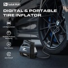 Portable Air Compressor  Dc 12v Tire Air Pump With Led And 150psi Digital Silver
