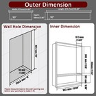 Jqk 18   14  Matte White 304 Stainless Steel Shower Niche Snl1814d-wh
