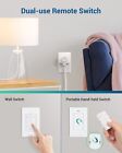 Dewenwils Remote Control Outlet  Independent Control Wall Mounted Wireless Light