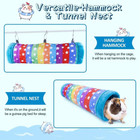 Guinea Pig Hanging Tunnel Hamster Pet Hammock For Cage Ferret Rat Glider Toy