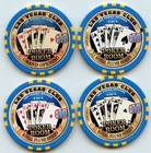  10 Las Vegas Club Royal Flush Set Of 4 Le Chips Downtown Las Vegas 2001 Obsolet