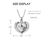 Cremation Jewelry For Ashes Pendant - Crystal Heart Urn Necklace Mini Keepsakes