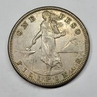 1908 S Philippines Silver Peso Nice High Grade Au Strong Luster  v296