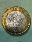 1995 Mexico 50 Nuevos Pesos Bi-metallic  925 Silver Large Coin El Ni  os Heros Bu