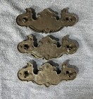 Vintage Drawer Handle Pulls - Large Drop Bail Pull Handles - Brass - Set Of 3