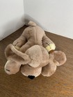 Vintage Russ Brown Cream Lying Hound Plush Puppy Dog