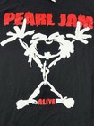 Pearl Jam Alive Stickman Double Side Band T-shirt Repop Tultex Cotton Men   s Xl