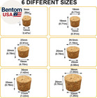 30pcs Natural Cork Stoppers For Glass Bottles crafts   Home Decor tapered Corks 