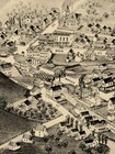 1891 Oriskany Falls New York Vintage Old Panoramic Ny City Map - 24x42