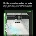 Vivosun Upgraded 6 Inch Clip On Oscillating Fan Electric With Adjustable Tilt