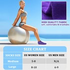 Grips Non Slip Socks For Women 4 Pairs Yoga Pilates Anti Skid Woman Socks  5-12 