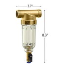 3 Stage 20  Big Blue Housings Whole House System spin Down Sediment Water Filter