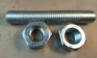7 8 -9x5   oal 5-1 4   A193 B7 Zinc Coated Steel Threaded Stud   Rod W  2 Nuts