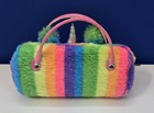 Fluffy Rainbow Lama Unicorn Sunglasses Case With Handle For Girls