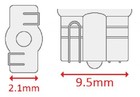 Cec  193 Bulbs  14 V  4 62 W  W2 1x9 5d Base  T-3 25 Shape  box Of 10 
