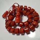 Natural Baltic Amber Islamic Prayer 33 Beads Rosary 55g Pressed Amber With Paint
