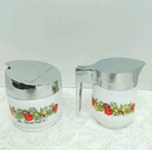 Vintage Gemco By Corningware Spice Of Life Creamer   Sugar Set