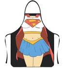 Outdoor Camping Creative Barbecue Apron Cartoon Superman Apron Funny Personality