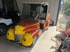Show-stopper 2018 Streetrod Le40 Gas Golf Cart     Candy Orange Flames  Loaded