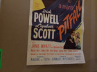 Pitfall Original 1948 Us 14 36 Insert Poster Dick Powell Lizabeth Scott Noir
