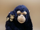 Russ Yomiko Classics Monkey Ape Chimp Plush Stuffed Animal Mom Baby Black 12 