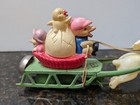 Vintage Easter Parade Rabbit Celluloid Occupied Japan Tin Wind-up Toy With Key