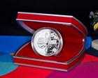 Belarus 2003 Mute Swan Silver 20 Rubles Box