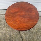 Vintage Mersman Federal-style Mahogany Drum Table- Freight   Local Pickup