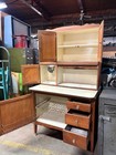 Antique Oak Hoosier Kitchen Cabinet